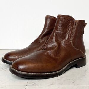 Franco Sarto Marcus Brown Leather Bootie 6.5M